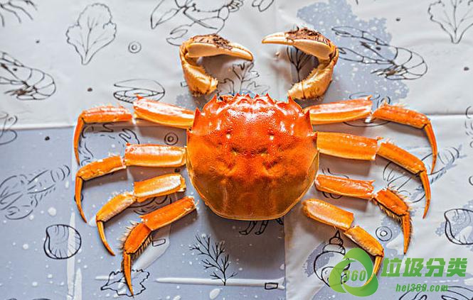 吃完的螃蟹壳属于什么垃圾分类？